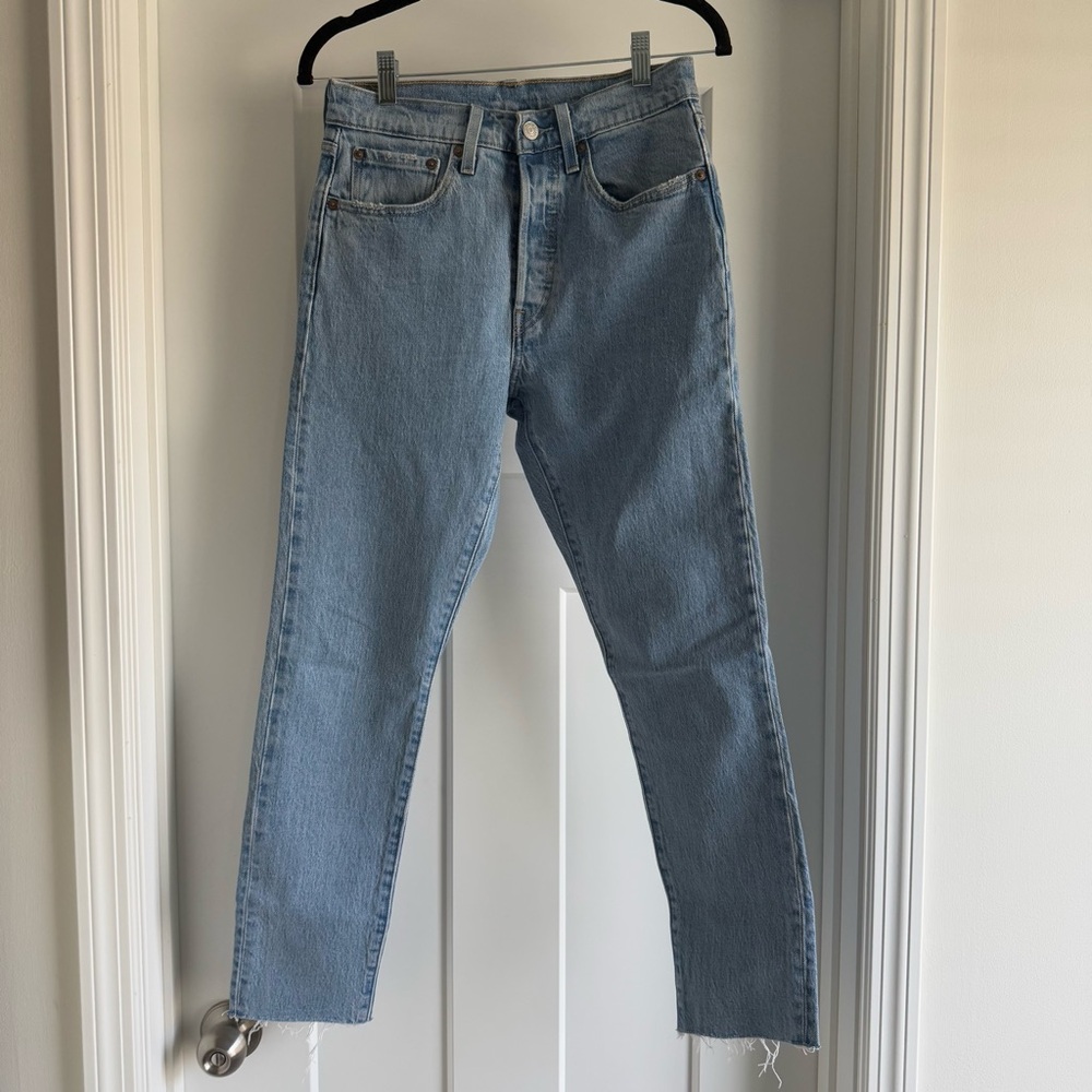 Levi's Blue 501 Skinny Jeans